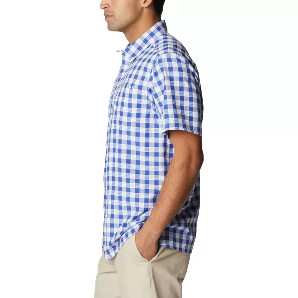 Columbia Mens Super Slack Tide ShirtTanzanite Palaka Plaid