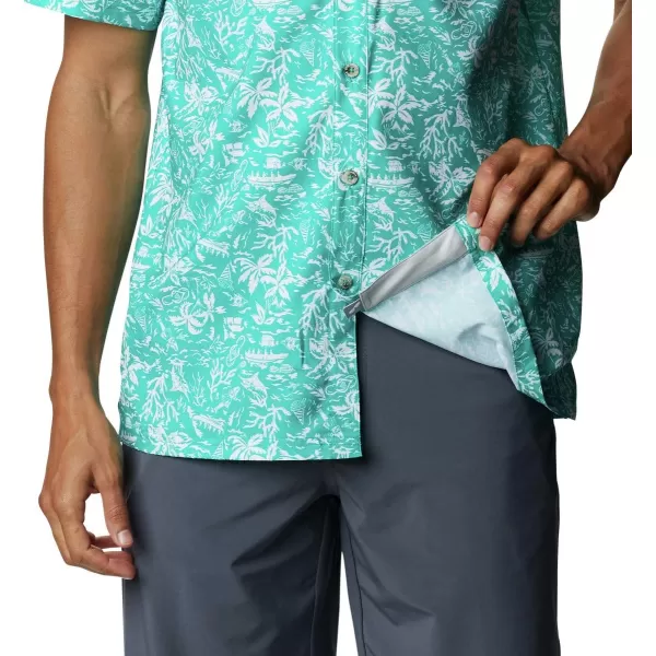 Columbia Mens Super Slack Tide ShirtTropic Water Kona Print