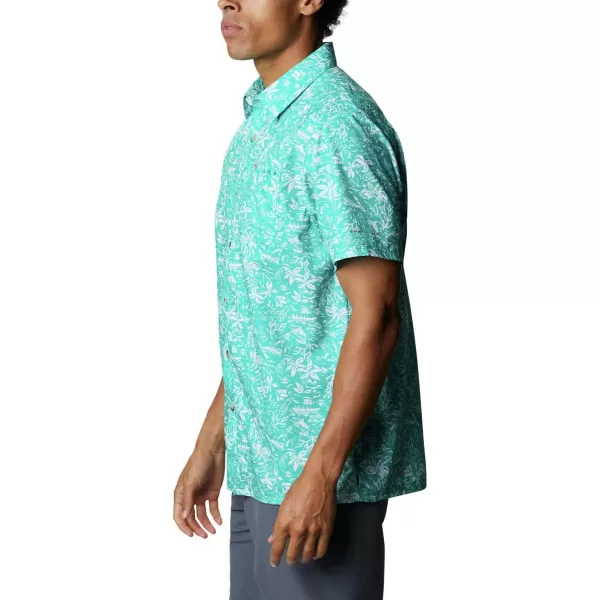 Columbia Mens Super Slack Tide ShirtTropic Water Kona Print