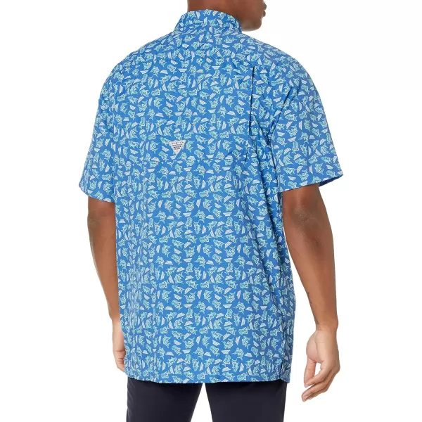 Columbia Mens Super Slack Tide ShirtVivid Blue Triangler