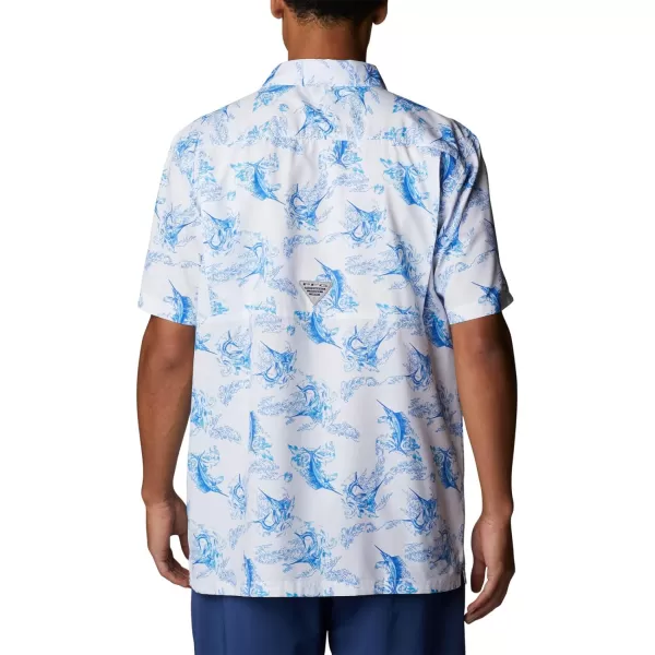 Columbia Mens Super Slack Tide ShirtWhite Sails Away Print