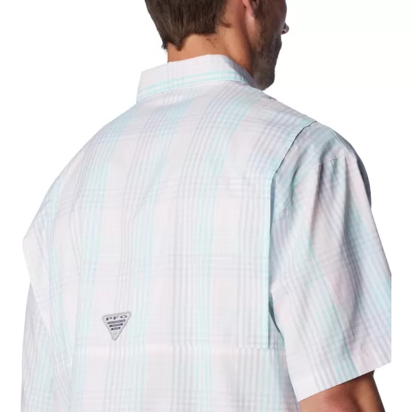 Columbia Mens Super Tamiami Long Sleeve ShirtGulf StreamAll Over Gingham