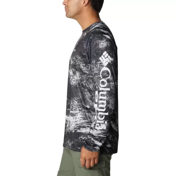 Columbia Mens Super Terminal Tackle Long Sleeve ShirtBlack Realtree Horizon