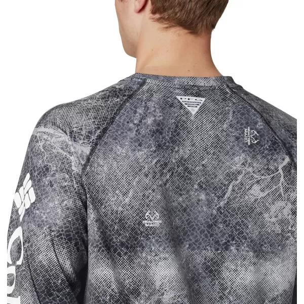 Columbia Mens Super Terminal Tackle Long Sleeve ShirtBlack Realtree Mako