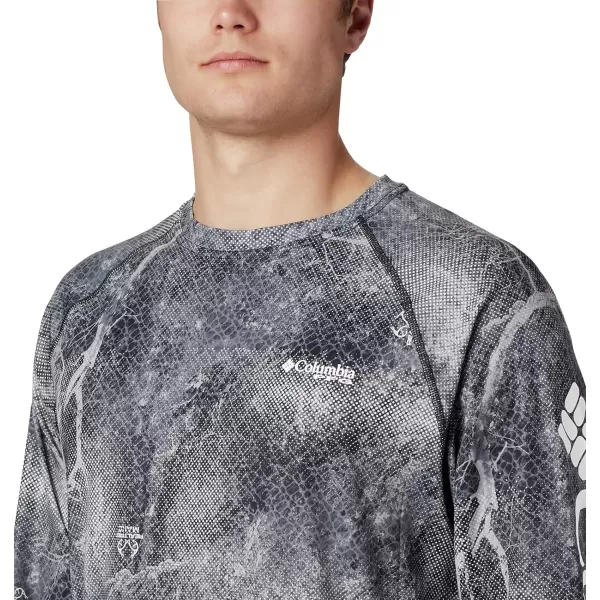 Columbia Mens Super Terminal Tackle Long Sleeve ShirtBlack Realtree Mako