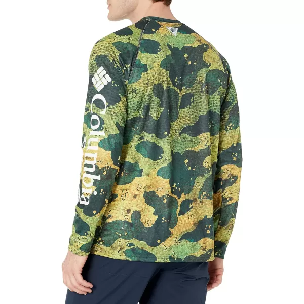 Columbia Mens Super Terminal Tackle Long Sleeve ShirtDorado Camo