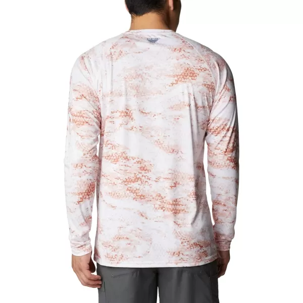 Columbia Mens Super Terminal Tackle Long Sleeve ShirtIsland Orange Light Pfg Camo