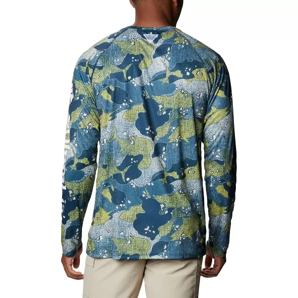 Columbia Mens Super Terminal Tackle Long Sleeve ShirtSun Glow Gamefish Camo