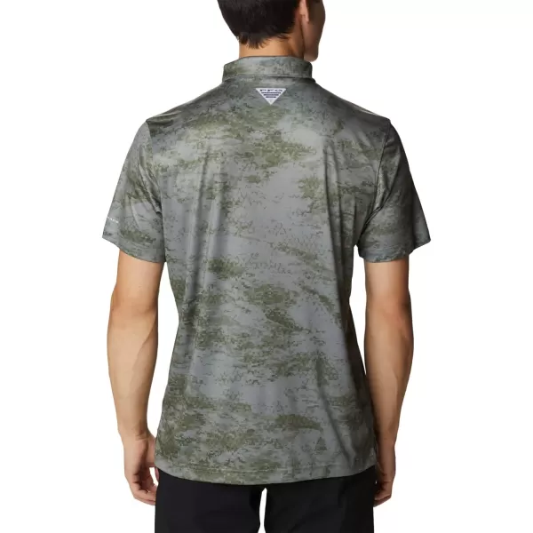 Columbia Mens Super Terminal Tackle PoloCypress Pfg Camo