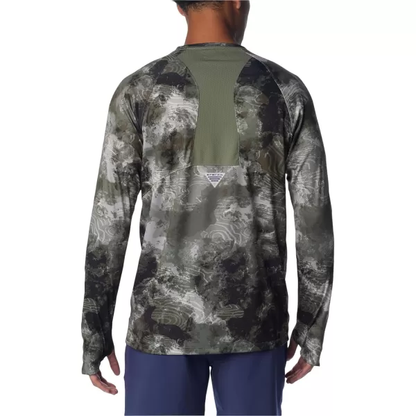 Columbia Mens Super Terminal Tackle Vent Long SleeveCypress Deepwaters Camo