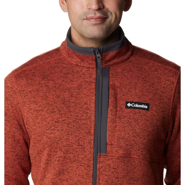 Columbia Mens Sweater Weather Full ZipWarp Red Heather