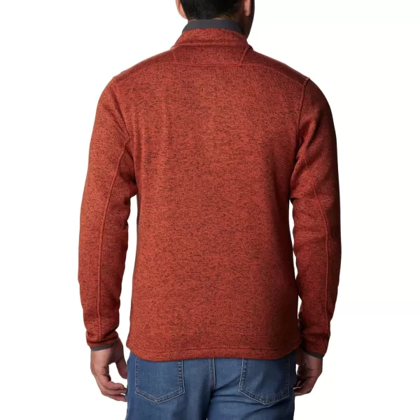 Columbia Mens Sweater Weather Full ZipWarp Red Heather