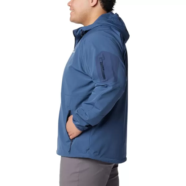 Columbia Mens Tall Heights Hooded SoftshellDark Mountain