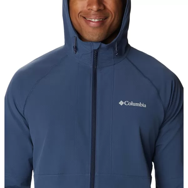 Columbia Mens Tall Heights Hooded SoftshellDark Mountain