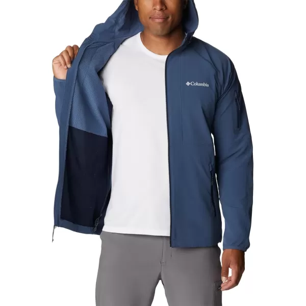 Columbia Mens Tall Heights Hooded SoftshellDark Mountain