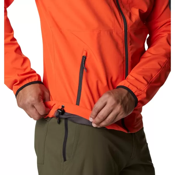 Columbia Mens Tall Heights Hooded SoftshellRed Quartz