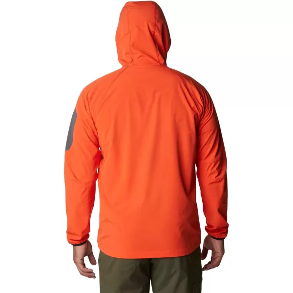 Columbia Mens Tall Heights Hooded SoftshellRed Quartz