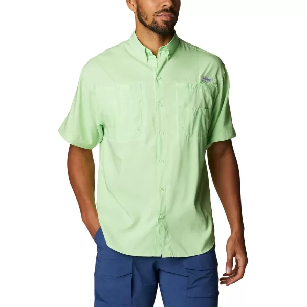 Columbia Mens Tamiami II Short Sleeve ShirtLime Glow