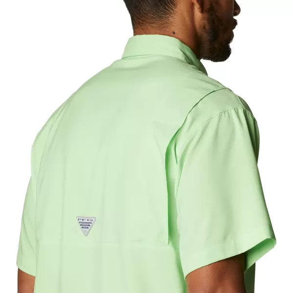 Columbia Mens Tamiami II Short Sleeve ShirtLime Glow