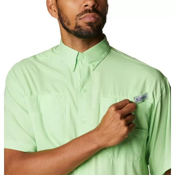 Columbia Mens Tamiami II Short Sleeve ShirtLime Glow