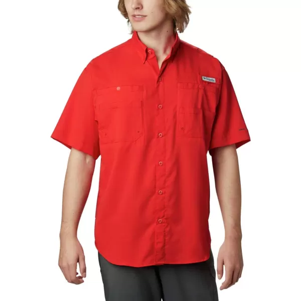 Columbia Mens Tamiami II Short Sleeve ShirtRed Spark