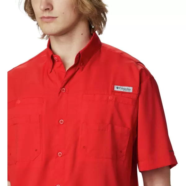 Columbia Mens Tamiami II Short Sleeve ShirtRed Spark