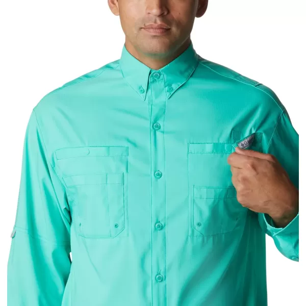 Columbia Mens Tamiami Ii Long Sleeve ShirtElectric Turquoise