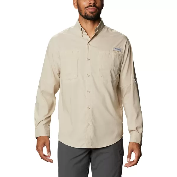 Columbia Mens Tamiami Ii Long Sleeve ShirtFossilRealtree Edge