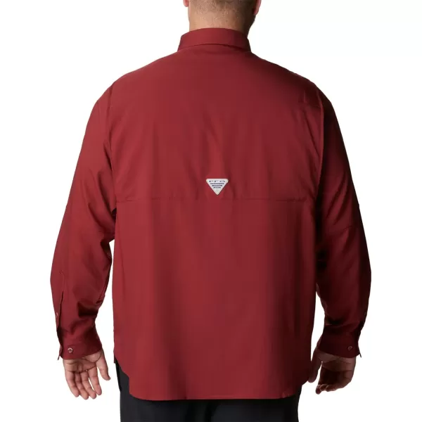 Columbia Mens Tamiami Ii Long Sleeve ShirtRed Jasper