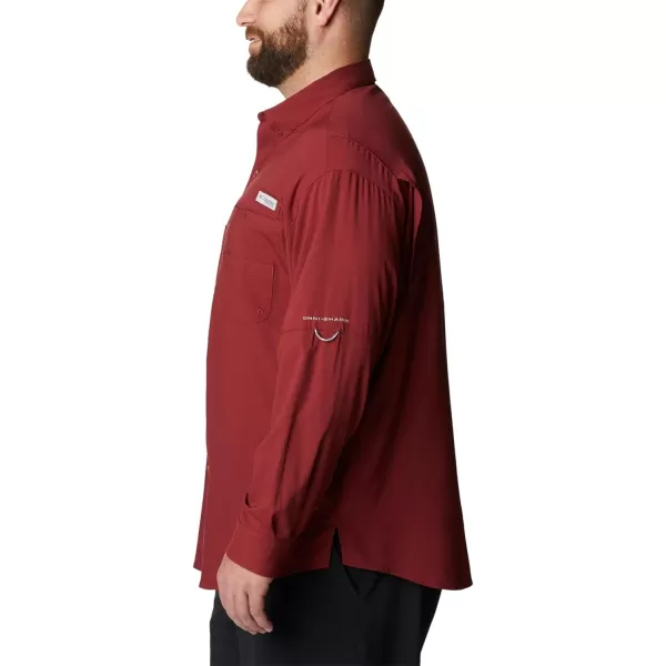 Columbia Mens Tamiami Ii Long Sleeve ShirtRed Jasper