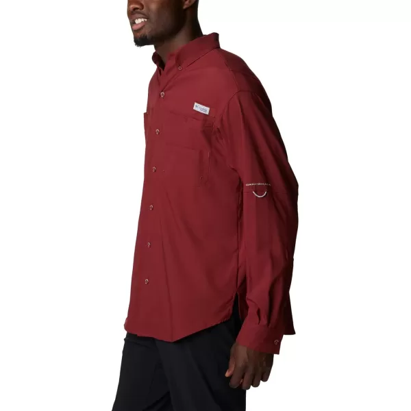 Columbia Mens Tamiami Ii Long Sleeve ShirtRed Jasper