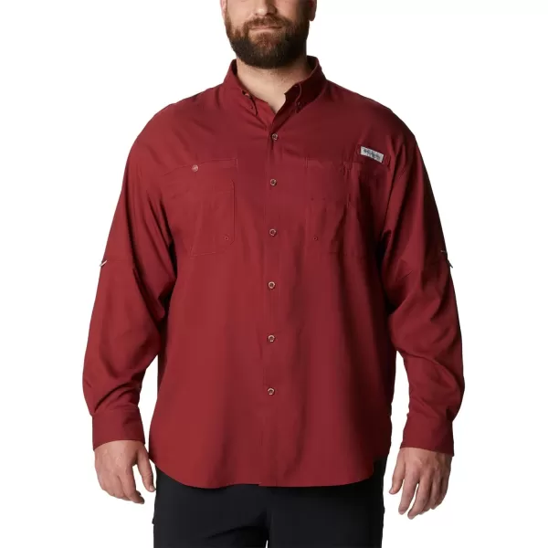 Columbia Mens Tamiami Ii Long Sleeve ShirtRed Jasper