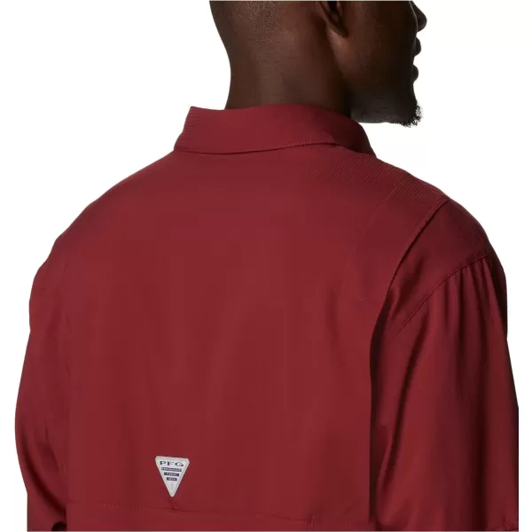 Columbia Mens Tamiami Ii Long Sleeve ShirtRed Jasper