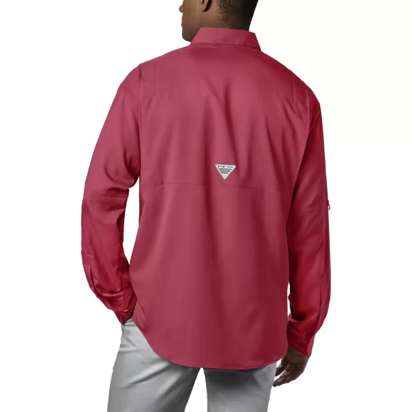 Columbia Mens Tamiami Ii Long Sleeve ShirtSunset Red