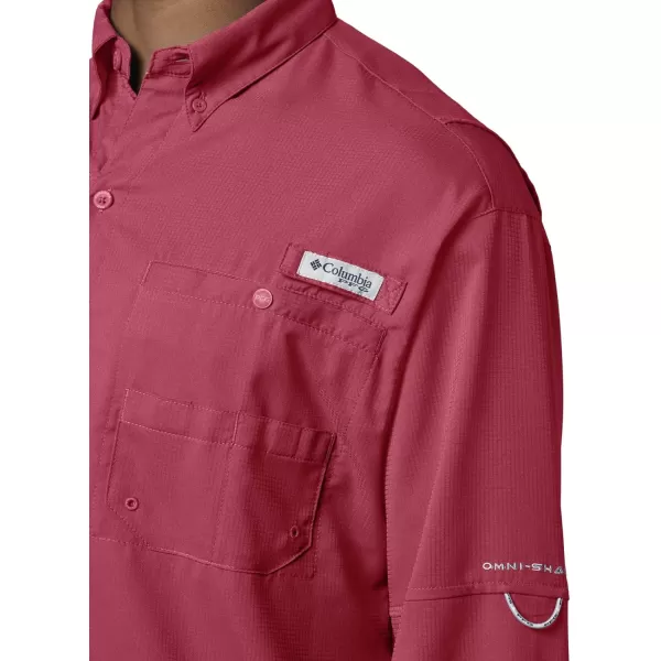 Columbia Mens Tamiami Ii Long Sleeve ShirtSunset Red