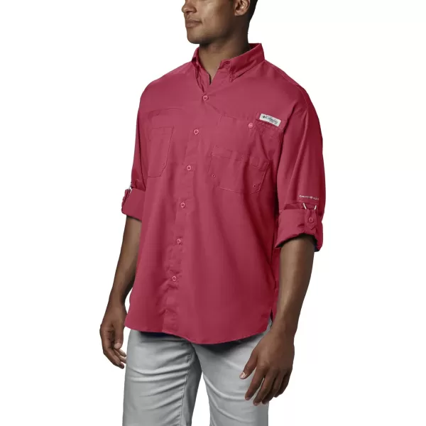 Columbia Mens Tamiami Ii Long Sleeve ShirtSunset Red