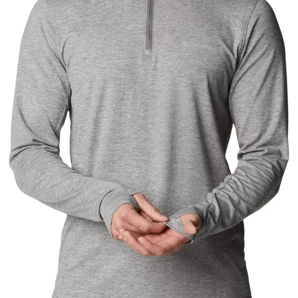 Columbia Mens Tech Trail 14 ZipCity Grey Heather