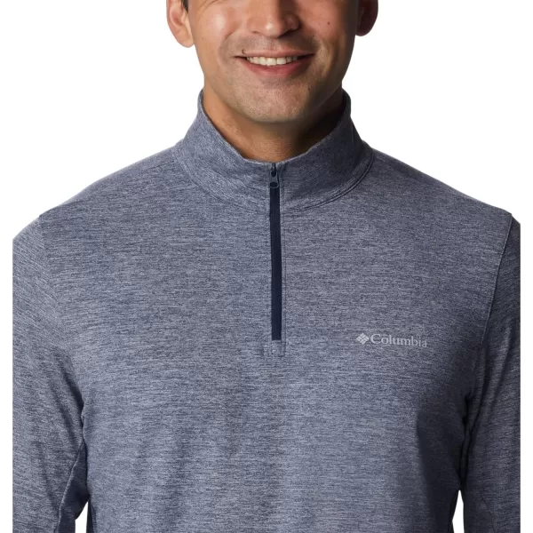 Columbia Mens Tech Trail 14 ZipCollegiate Navy Heather