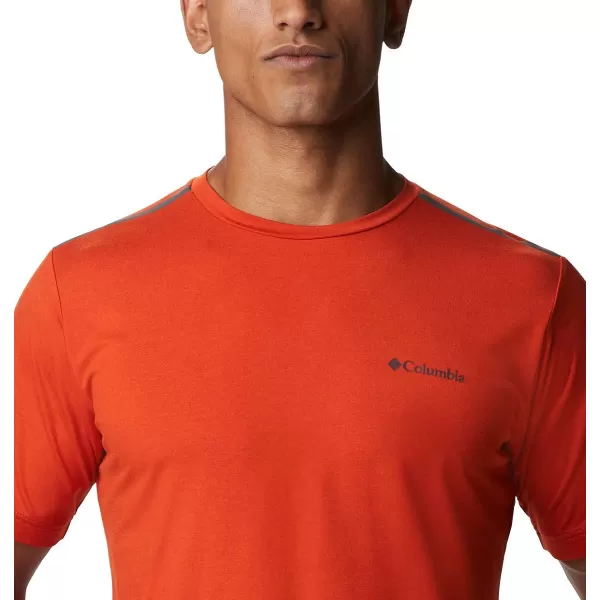 Columbia Mens Tech Trail Crew NeckBonfire