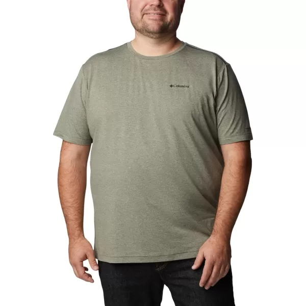 Columbia Mens Tech Trail Crew NeckStone Green