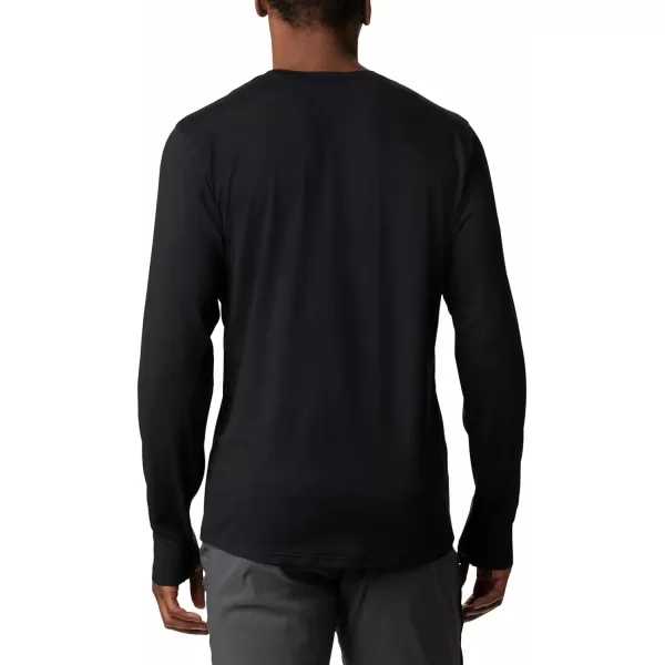 Columbia Mens Tech Trail Long Sleeve Crew II Black LargeColumbia Mens Tech Trail Long Sleeve Crew II Black Large