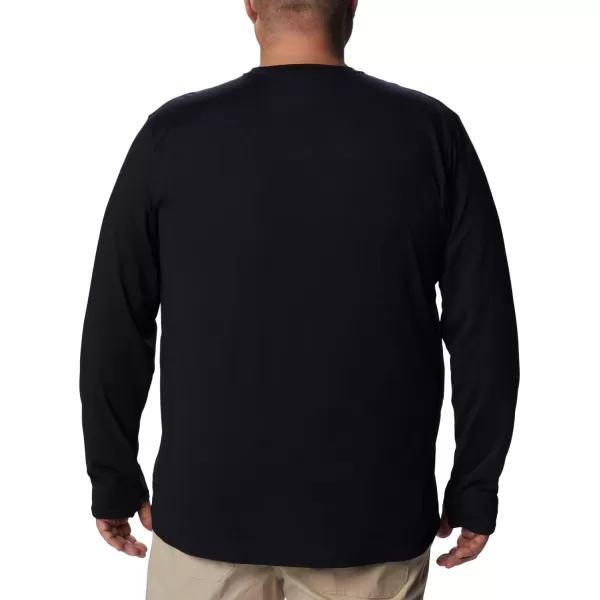 Columbia Mens Tech Trail Long Sleeve Crew II Black LargeColumbia Mens Tech Trail Long Sleeve Crew II Black Large