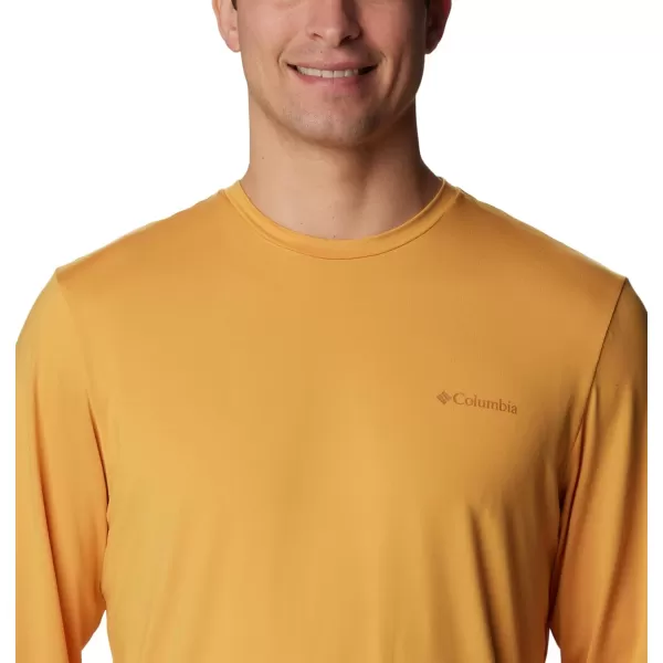 Columbia Mens Tech Trail Ls GraphicRaw HoneyBranded Shadow Sleeve