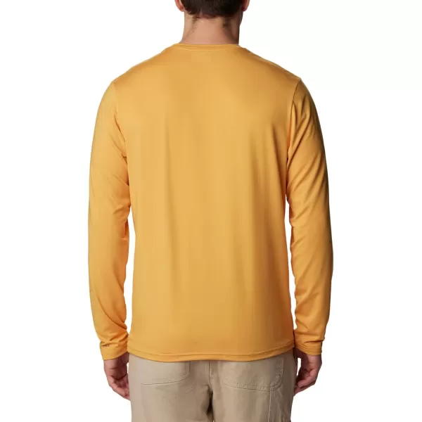 Columbia Mens Tech Trail Ls GraphicRaw HoneyBranded Shadow Sleeve