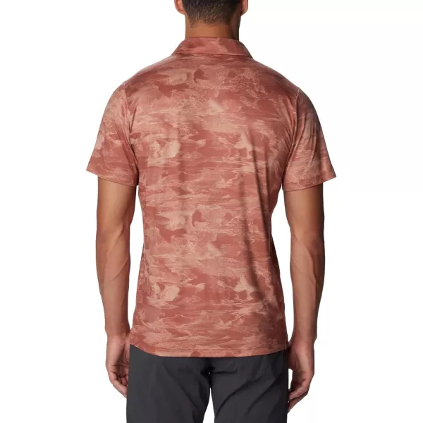 Columbia Mens Tech Trail Novelty PoloAuburn Beachwood