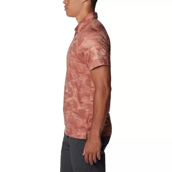 Columbia Mens Tech Trail Novelty PoloAuburn Beachwood