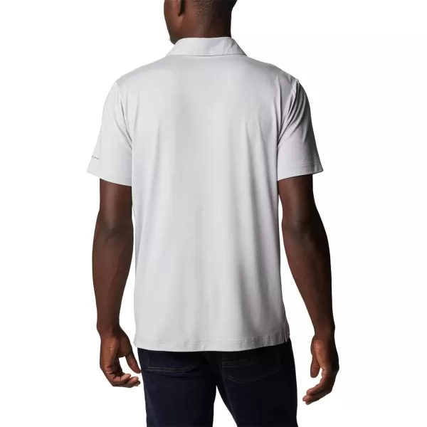 Columbia Mens Tech Trail Novelty PoloColumbia Grey Heather Stripe