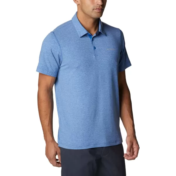 Columbia Mens Tech Trail PoloBright Indigo