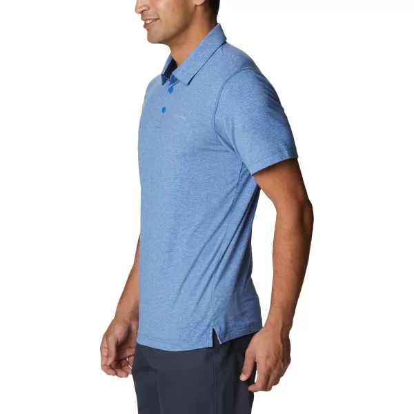 Columbia Mens Tech Trail PoloBright Indigo