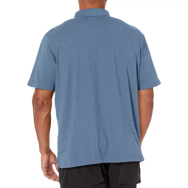 Columbia Mens Tech Trail PoloDark Mountain Heather